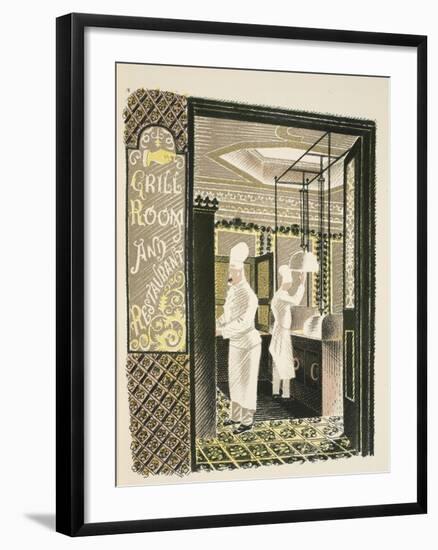 Restaurant and Grill Room-Eric Ravilious-Framed Giclee Print