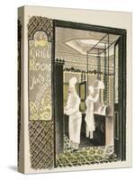 Restaurant and Grill Room-Eric Ravilious-Stretched Canvas