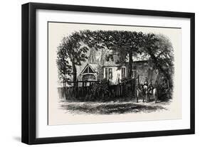 Restaurant at Franchard, the Forest of Fontainebleau, France----, 19th Century-null-Framed Giclee Print