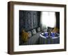 Restaurant at Hotel Kasbah Asmaa, Tafilalt, Rissani, Morocco-Walter Bibikow-Framed Photographic Print