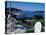 Restaurant at the Bar Harbor Inn and View of the Porcupine Islands, Maine, USA-Jerry & Marcy Monkman-Stretched Canvas