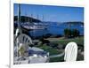 Restaurant at the Bar Harbor Inn and View of the Porcupine Islands, Maine, USA-Jerry & Marcy Monkman-Framed Photographic Print