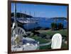 Restaurant at the Bar Harbor Inn and View of the Porcupine Islands, Maine, USA-Jerry & Marcy Monkman-Framed Photographic Print