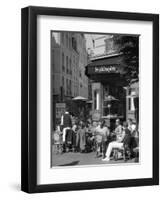 Restaurant/Bistro in the Marais District, Paris, France-Jon Arnold-Framed Photographic Print