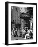 Restaurant/Bistro in the Marais District, Paris, France-Jon Arnold-Framed Photographic Print