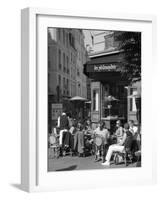 Restaurant/Bistro in the Marais District, Paris, France-Jon Arnold-Framed Photographic Print