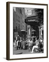 Restaurant/Bistro in the Marais District, Paris, France-Jon Arnold-Framed Photographic Print