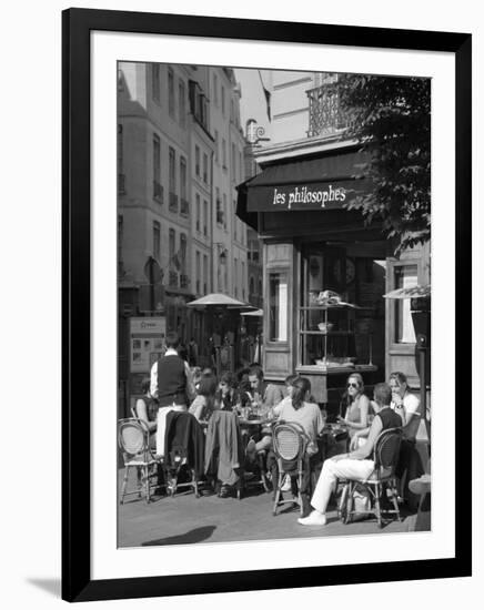 Restaurant/Bistro in the Marais District, Paris, France-Jon Arnold-Framed Photographic Print