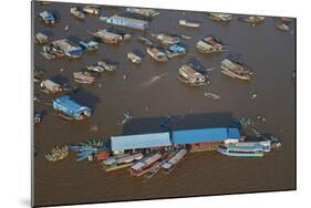 Restaurant, Chong Kneas Floating Village, Tonle Sap Lake, Near Siem Reap, Cambodia-David Wall-Mounted Photographic Print