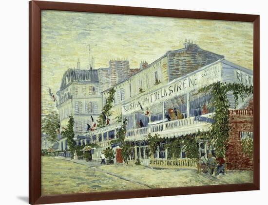 Restaurant de La Sirene at Asnieres, c.1887-Vincent van Gogh-Framed Giclee Print