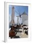 Restaurant Deck Windmill-Larry Malvin-Framed Photographic Print