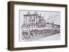 Restaurant dining, Saint-Tropez, French Riviera, France-Richard Lawrence-Framed Photographic Print