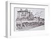 Restaurant dining, Saint-Tropez, French Riviera, France-Richard Lawrence-Framed Photographic Print