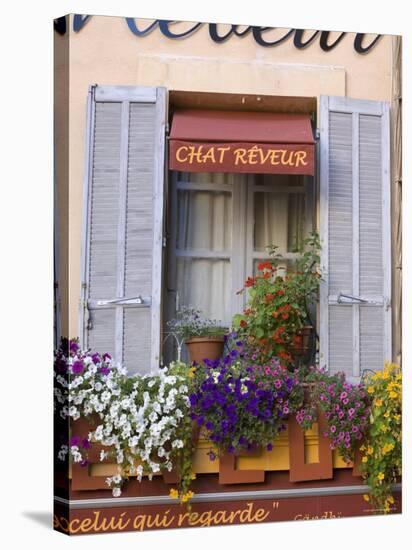 Restaurant Facade, Aix-En-Provence, Provence, France-Doug Pearson-Stretched Canvas