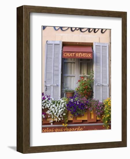 Restaurant Facade, Aix-En-Provence, Provence, France-Doug Pearson-Framed Photographic Print