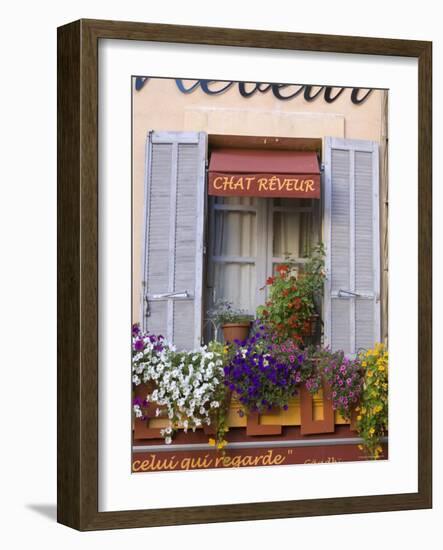 Restaurant Facade, Aix-En-Provence, Provence, France-Doug Pearson-Framed Photographic Print