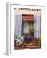 Restaurant Facade, Aix-En-Provence, Provence, France-Doug Pearson-Framed Photographic Print