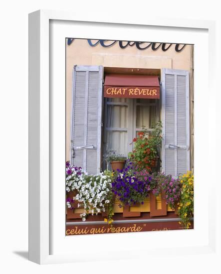 Restaurant Facade, Aix-En-Provence, Provence, France-Doug Pearson-Framed Photographic Print
