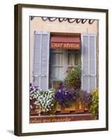 Restaurant Facade, Aix-En-Provence, Provence, France-Doug Pearson-Framed Photographic Print