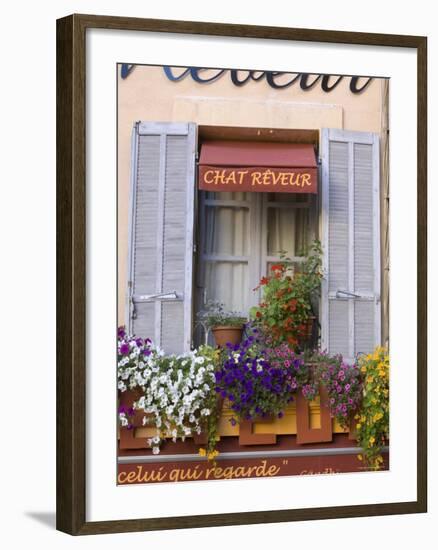 Restaurant Facade, Aix-En-Provence, Provence, France-Doug Pearson-Framed Photographic Print