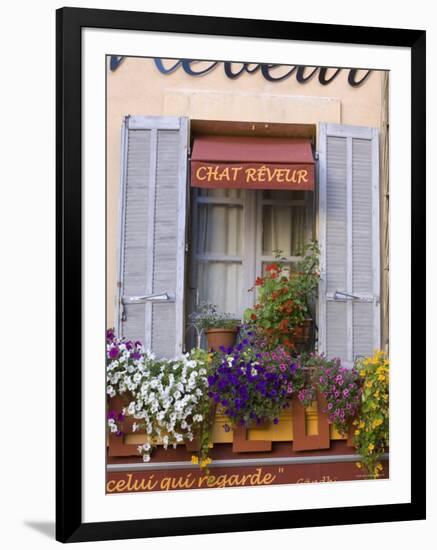 Restaurant Facade, Aix-En-Provence, Provence, France-Doug Pearson-Framed Photographic Print