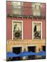 Restaurant Facade and Umbrellas, Guanajuato, Mexico-Nancy Rotenberg-Mounted Photographic Print