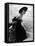 Restaurant Fashions: Cartwheel Hat, Strapless Evening Dress and Stole-Nina Leen-Framed Stretched Canvas