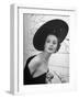 Restaurant Fashions: Cartwheel Hat-Nina Leen-Framed Photographic Print