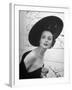 Restaurant Fashions: Cartwheel Hat-Nina Leen-Framed Photographic Print