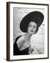 Restaurant Fashions: Cartwheel Hat-Nina Leen-Framed Photographic Print