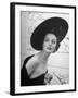 Restaurant Fashions: Cartwheel Hat-Nina Leen-Framed Photographic Print