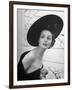 Restaurant Fashions: Cartwheel Hat-Nina Leen-Framed Photographic Print