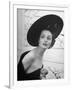 Restaurant Fashions: Cartwheel Hat-Nina Leen-Framed Photographic Print