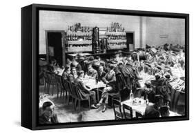 Restaurant for Students, Paris, 1931-Ernest Flammarion-Framed Stretched Canvas