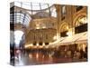 Restaurant, Galleria Vittorio Emanuele, Milan, Lombardy, Italy, Europe-Vincenzo Lombardo-Stretched Canvas