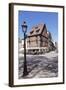 Restaurant in a Half-Timbered House, Colmar, Alsace, France, Europe-Markus Lange-Framed Photographic Print