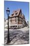 Restaurant in a Half-Timbered House, Colmar, Alsace, France, Europe-Markus Lange-Mounted Photographic Print