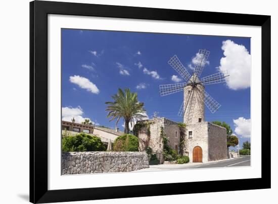 Restaurant in a Windmill, Sineu, Majorca (Mallorca), Balearic Islands, Spain, Mediterranean, Europe-Markus Lange-Framed Photographic Print