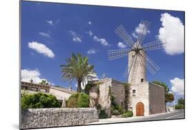 Restaurant in a Windmill, Sineu, Majorca (Mallorca), Balearic Islands, Spain, Mediterranean, Europe-Markus Lange-Mounted Photographic Print