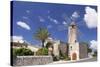 Restaurant in a Windmill, Sineu, Majorca (Mallorca), Balearic Islands, Spain, Mediterranean, Europe-Markus Lange-Stretched Canvas