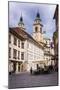 Restaurant in Cobbled Street, Ljubljana, Slovenia, Europe-Matthew Williams-Ellis-Mounted Photographic Print