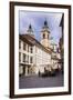 Restaurant in Cobbled Street, Ljubljana, Slovenia, Europe-Matthew Williams-Ellis-Framed Photographic Print