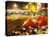 Restaurant in Federation Square, Melbourne, Victoria, Australia-David Wall-Stretched Canvas