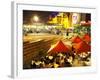 Restaurant in Federation Square, Melbourne, Victoria, Australia-David Wall-Framed Photographic Print