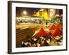 Restaurant in Federation Square, Melbourne, Victoria, Australia-David Wall-Framed Photographic Print