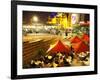 Restaurant in Federation Square, Melbourne, Victoria, Australia-David Wall-Framed Photographic Print