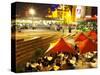 Restaurant in Federation Square, Melbourne, Victoria, Australia-David Wall-Stretched Canvas