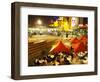 Restaurant in Federation Square, Melbourne, Victoria, Australia-David Wall-Framed Photographic Print