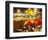 Restaurant in Federation Square, Melbourne, Victoria, Australia-David Wall-Framed Photographic Print