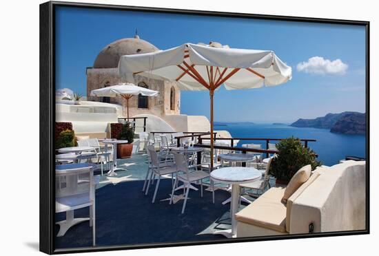 Restaurant in Greece II-Larry Malvin-Framed Photographic Print